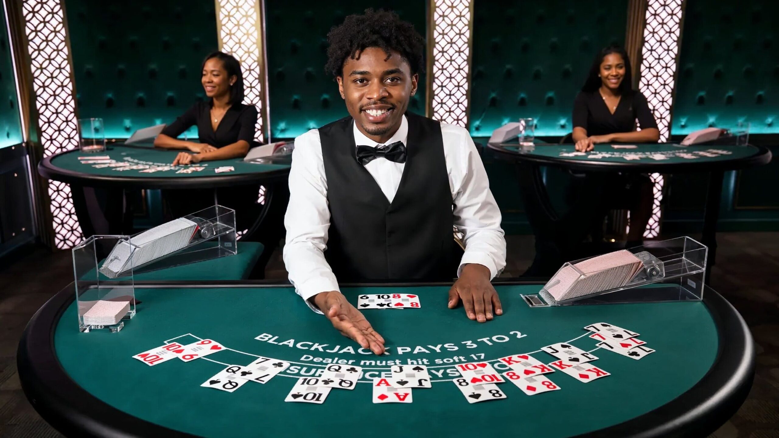 Mesas de blackjack ao vivo